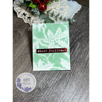 Simon Says Stamp Embossing Folder Branching Holly sf519 And Everything Nice Christmas Card