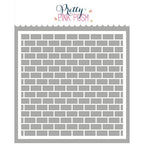 Pretty Pink Posh Brick Background Stencil