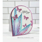 Simon Says Stamp Bright Butterflies Wafer Dies s1015 Moments in Time Joy Card