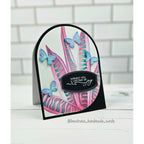 Simon Says Stamp Bright Butterflies Wafer Dies s1015 Moments in Time Joy Card