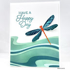 Simon Says Stamp Bright Dragonfly Wafer Dies s1002 Friend Like You Happy Day Card