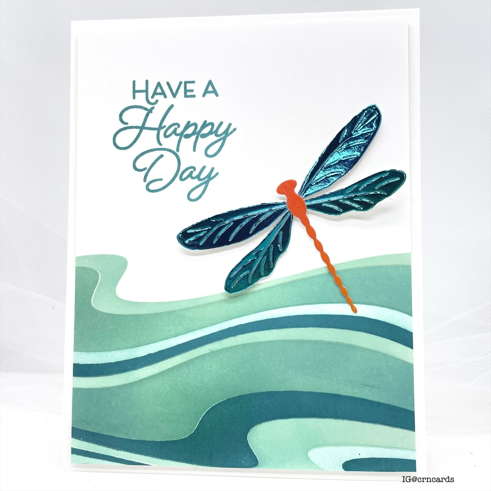 Simon Says Stamp Bright Dragonfly Wafer Dies s1002 Friend Like You Happy Day Card