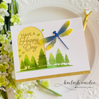Simon Says Stamp Bright Dragonfly Wafer Dies s1002 Friend Like You Happy Day Card