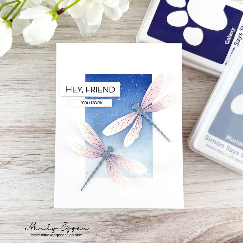 Simon Says Stamp Bright Dragonfly Wafer Dies s1002 Friend Like You Friend Card | color-code:ALT03
