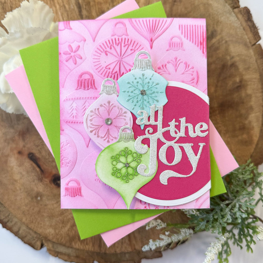 Simon Says Stamp Embossing Folder and Cutting Dies Brilliant Ornaments sfd518 Sugar and Spice Christmas Card | color-code:ALT02