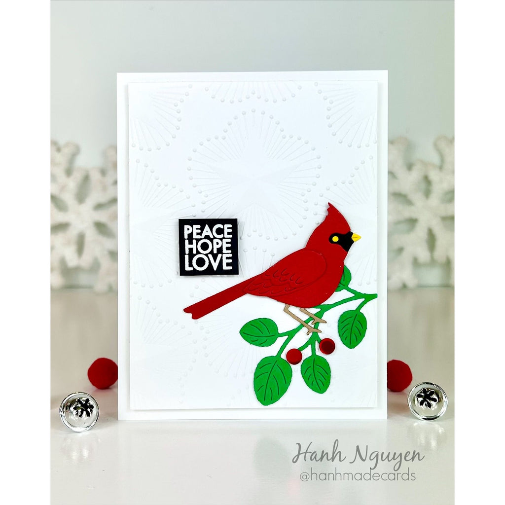Simon Says Stamp Brilliant Cardinal Wafer Dies s1038 And Everything Nice Christmas Card | color-code:ALT02