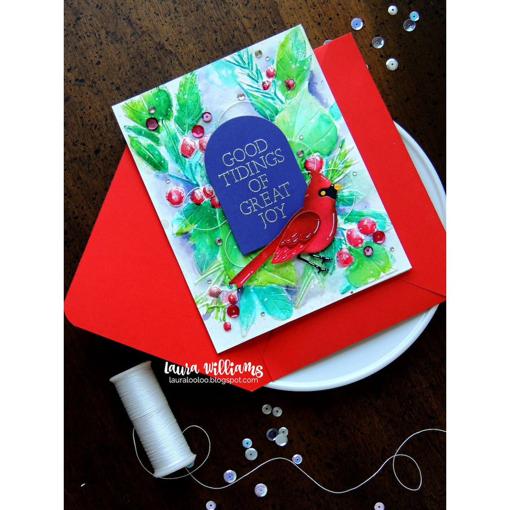 Simon Says Stamp Brilliant Cardinal Wafer Dies s1038 And Everything Nice Christmas Card | color-code:ALT01
