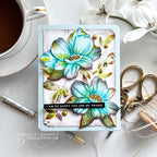 Simon Says Stamp Embossing Folder and Cutting Dies Brilliant Hibiscus sfd395 Sunny Vibes Friend Card | color-code:ALT01