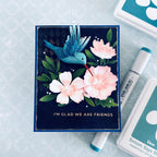 Simon Says Stamp Brilliant Hummingbird Wafer Dies s988 Friend Like You Friend Card