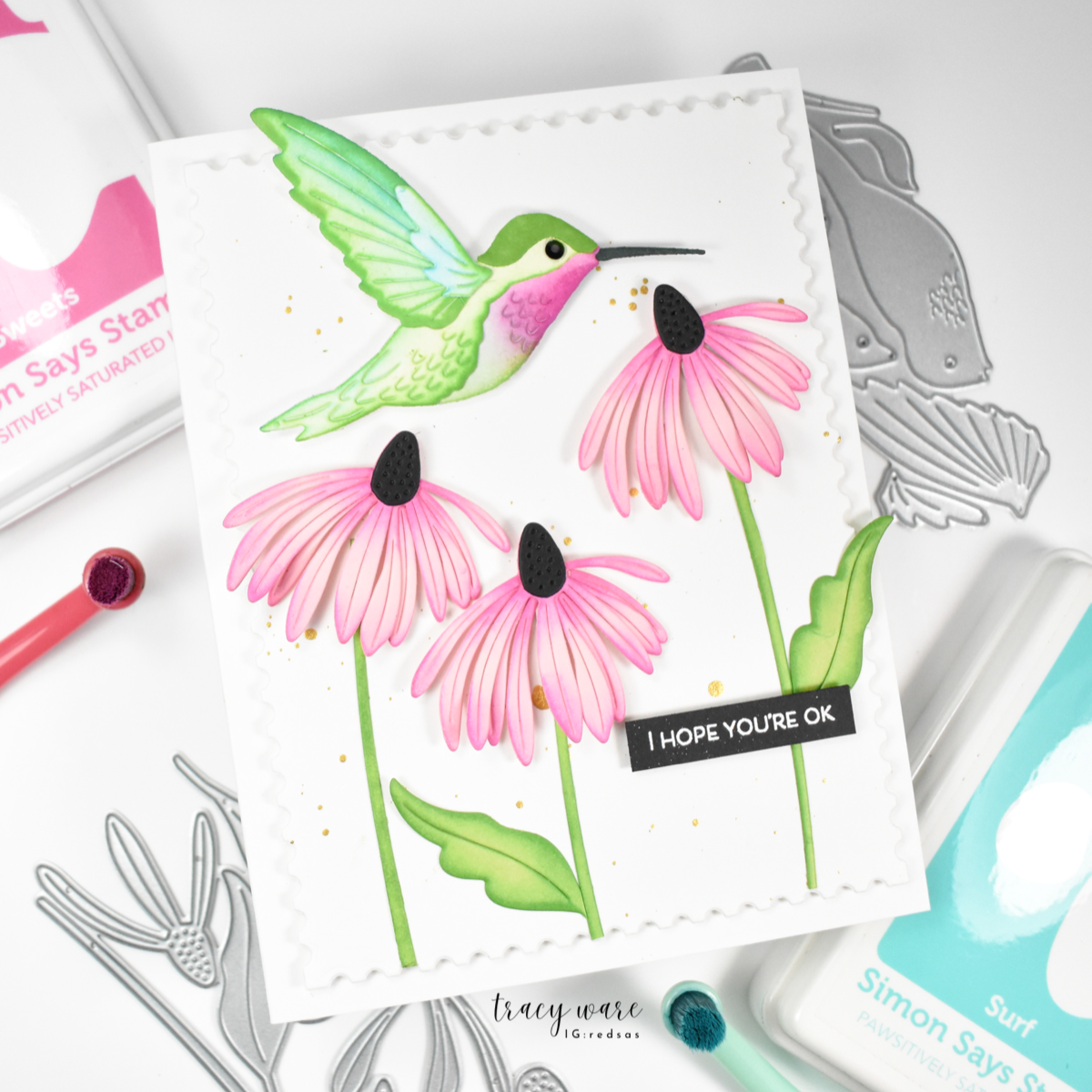 Simon Says Stamp Brilliant Hummingbird Wafer Dies s988 Friend Like You Friend Card | color-code:ALT02