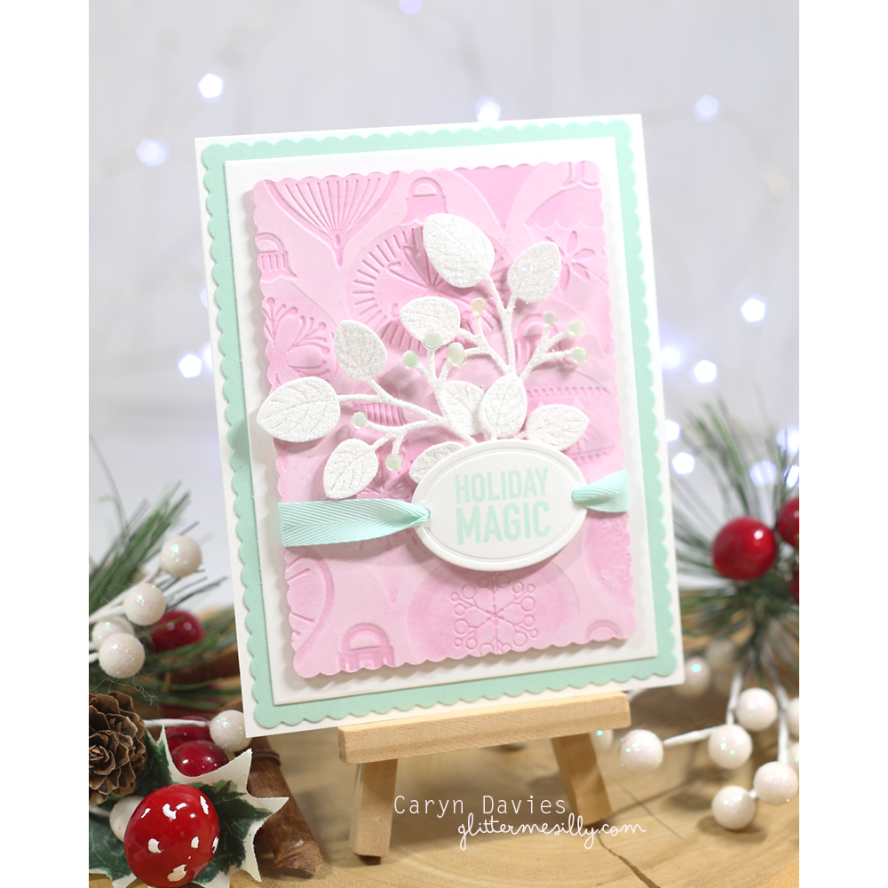 Simon Says Stamp Embossing Folder and Cutting Dies Brilliant Ornaments sfd518 Sugar and Spice Holiday Card | color-code:ALT05