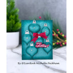 Simon Says Stamp Embossing Folder and Cutting Dies Brilliant Ornaments sfd518 Sugar and Spice Christmas Card