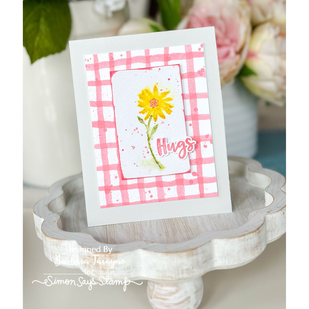 Simon Says Stamp and Dies Basic Brushstroke Greetings set1168bb Hugs Card | color-code:ALT03