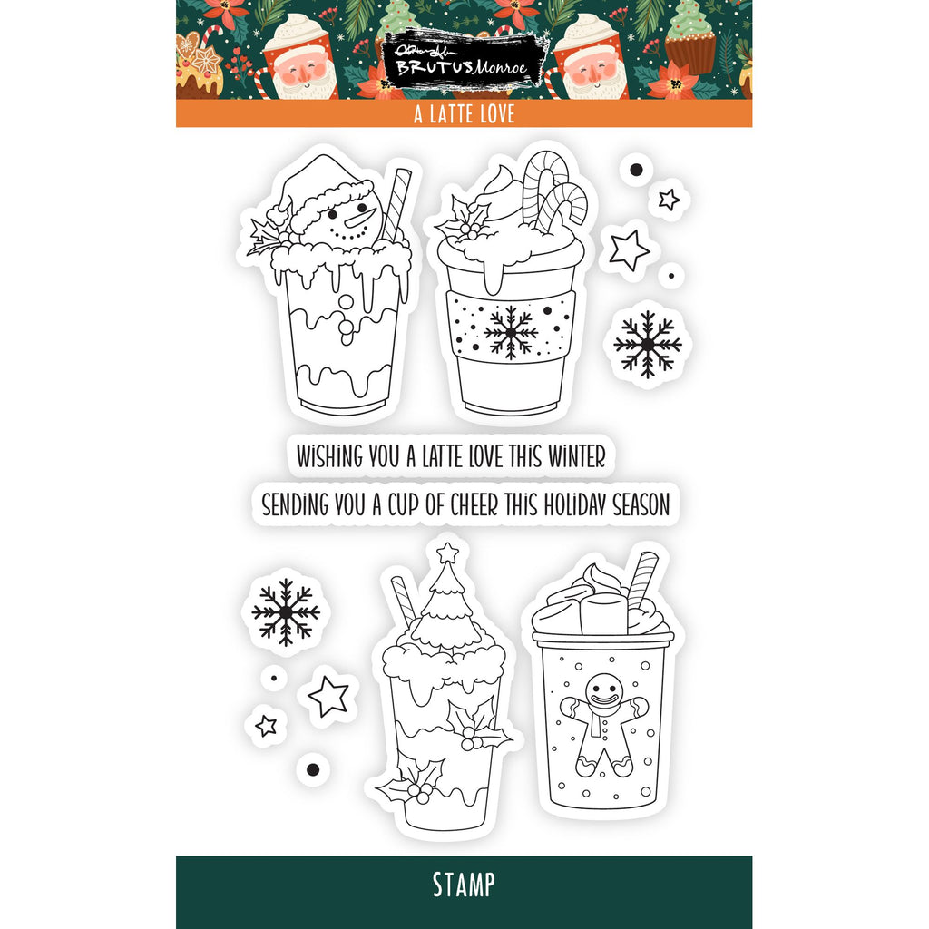 Brutus Monroe A Latte Love Clear Stamps bru6562