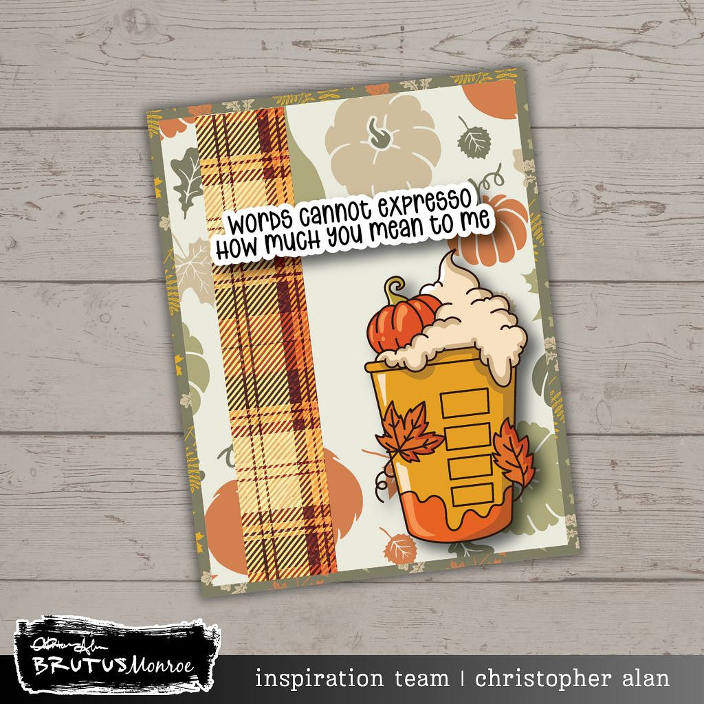 Brutus Monroe A Latte Love Clear Stamps bru6562