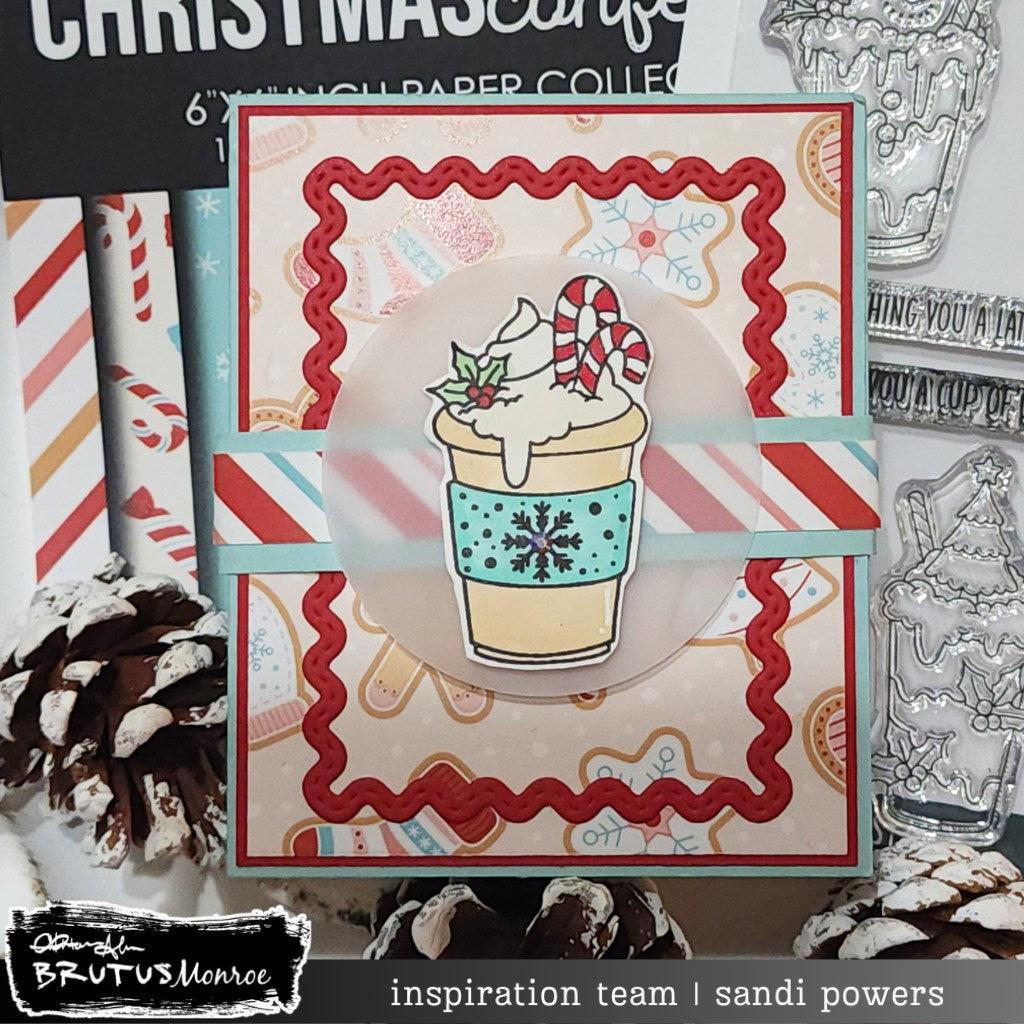 Brutus Monroe A Latte Love Clear Stamps bru6562 peppermint