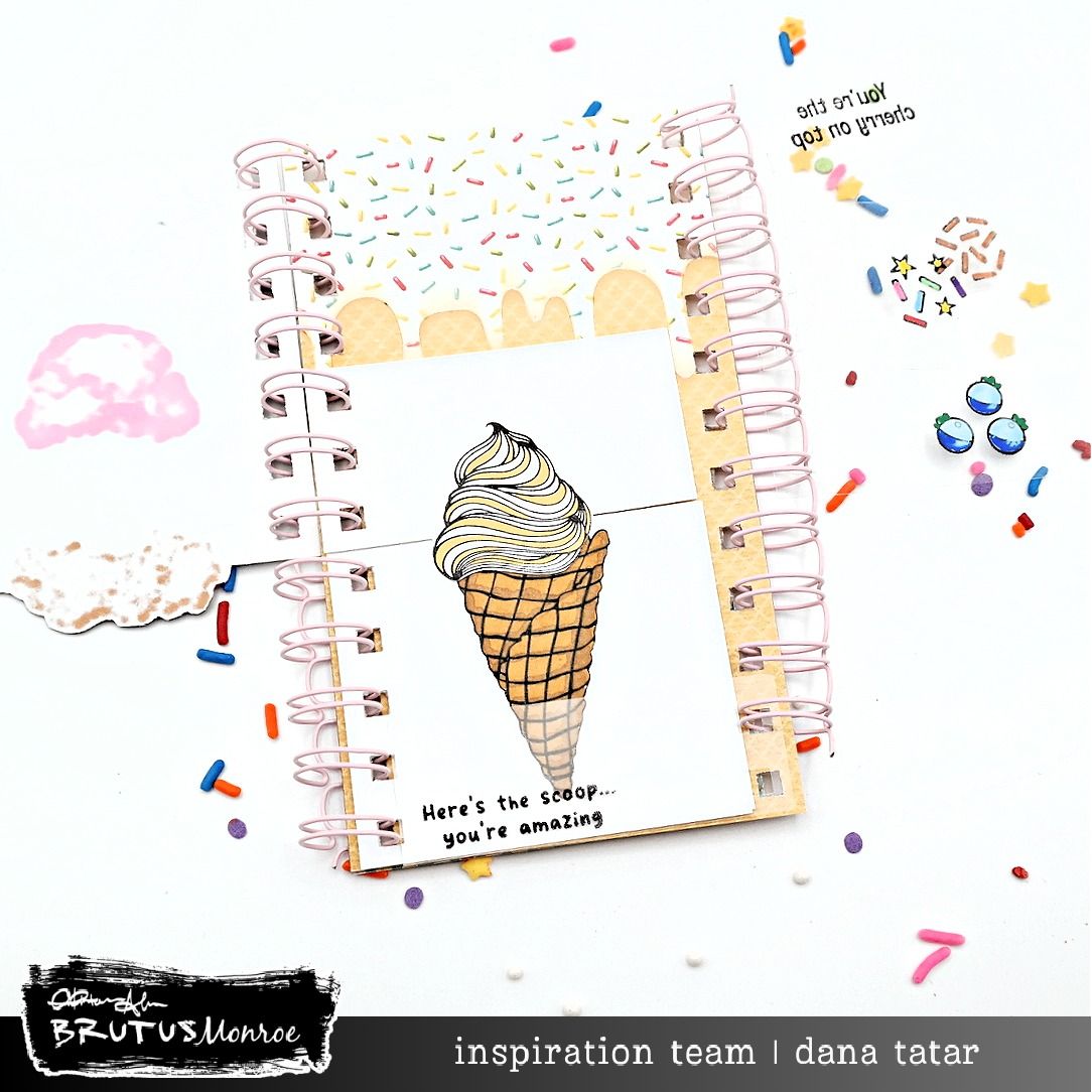 Brutus Monroe A Scoop of Kindness Clear Stamps bru6561 soft serve