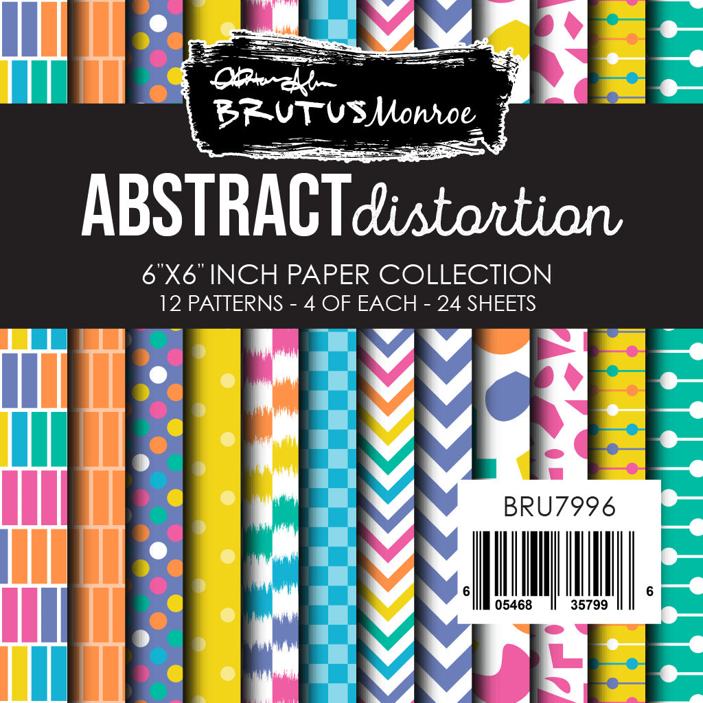Brutus Monroe Abstract Distortion 6x6 Paper Pad bru7996