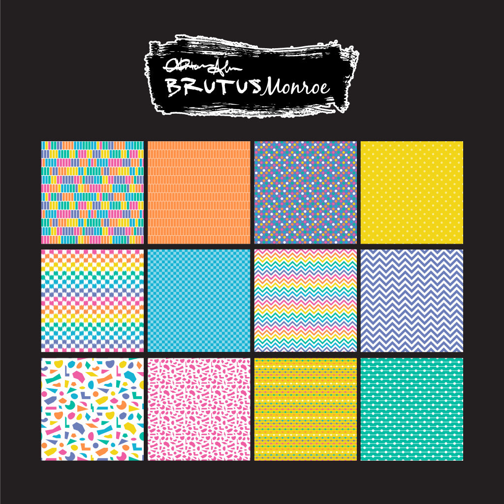 Brutus Monroe Abstract Distortion 6x6 Paper Pad bru7996 back cover