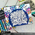 Brutus Monroe Abstract Distortion 6x6 Paper Pad bru7996 music notes distorted squares make your own kind of music