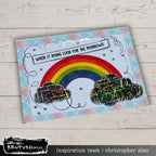 Brutus Monroe April Showers DuoFoil Sheets bru1332 rainbow
