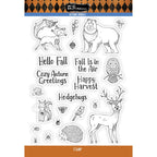 Brutus Monroe Autumn Animals Clear Stamp Set bru0690