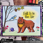 Brutus Monroe Autumn Animals Clear Stamp Set bru0690 bear fall is in the air annette nieves