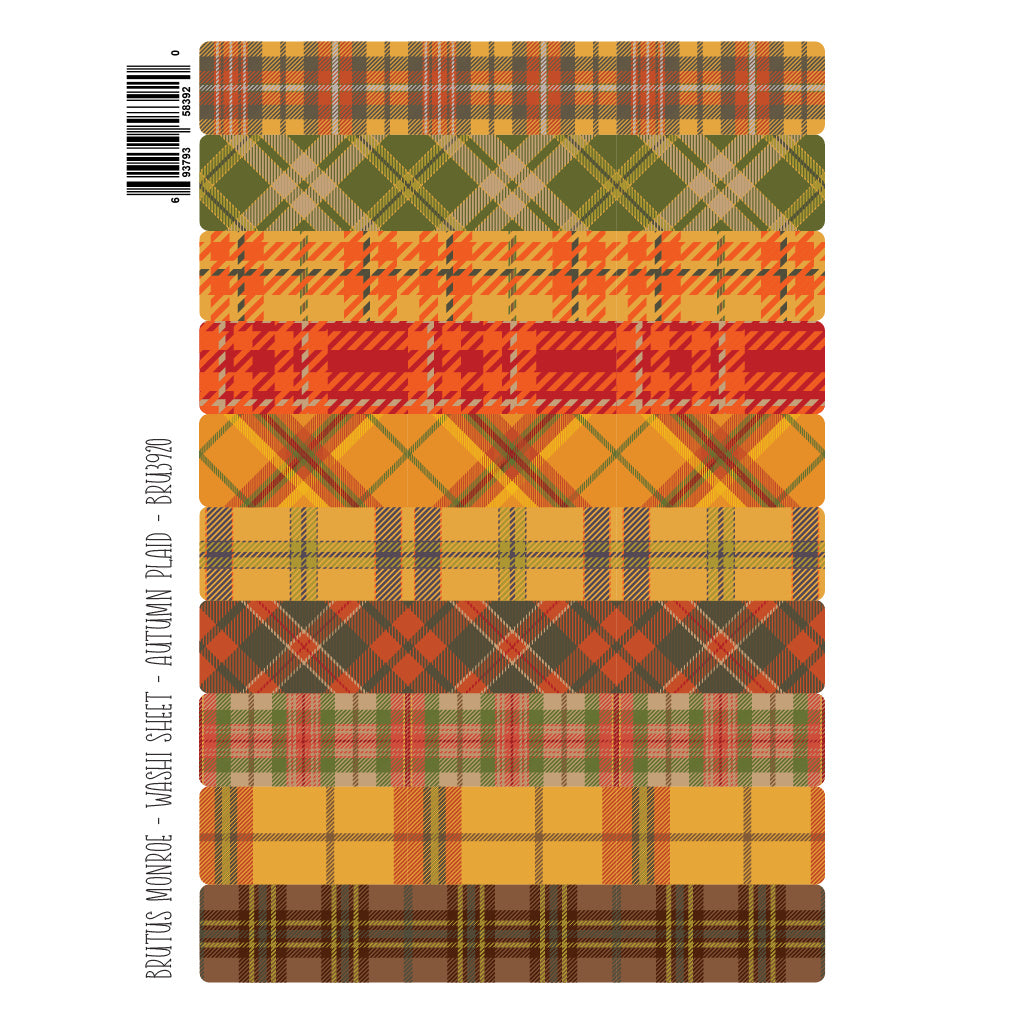 Brutus Monroe Autumn Plaid Washi Sheets bru3920