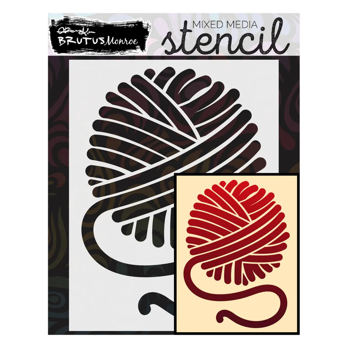 Brutus Monroe Ball of Yarn A2 Stencil bru3458
