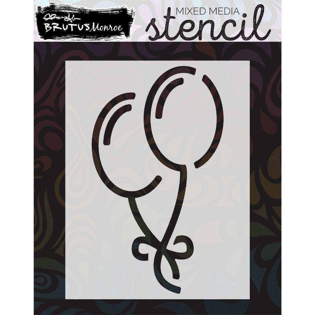 Brutus Monroe Balloons Simple Blend Stencil bru0514-2*