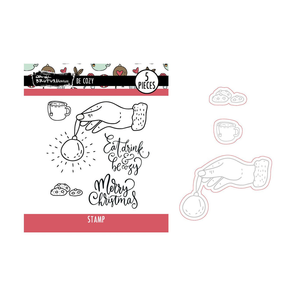 Brutus Monroe Be Cozy Stamp and Die Set bru4587-2