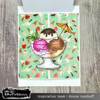 Brutus Monroe Better with Ice Cream Clear Stamps bru4572 ice cream