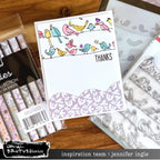 Brutus Monroe Bird on a Wire Layering Stencils bru6948 thanks