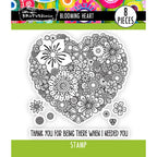 Brutus Monroe Blooming Heart Clear Stamps bru0328