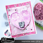 Brutus Monroe Blooming Heart Clear Stamps bru0328 heart