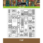 Brutus Monroe Book Stack Clear Stamp Set bru5738