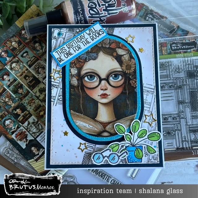 Brutus Monroe Bookworm Creative Cards bru0986 birthday