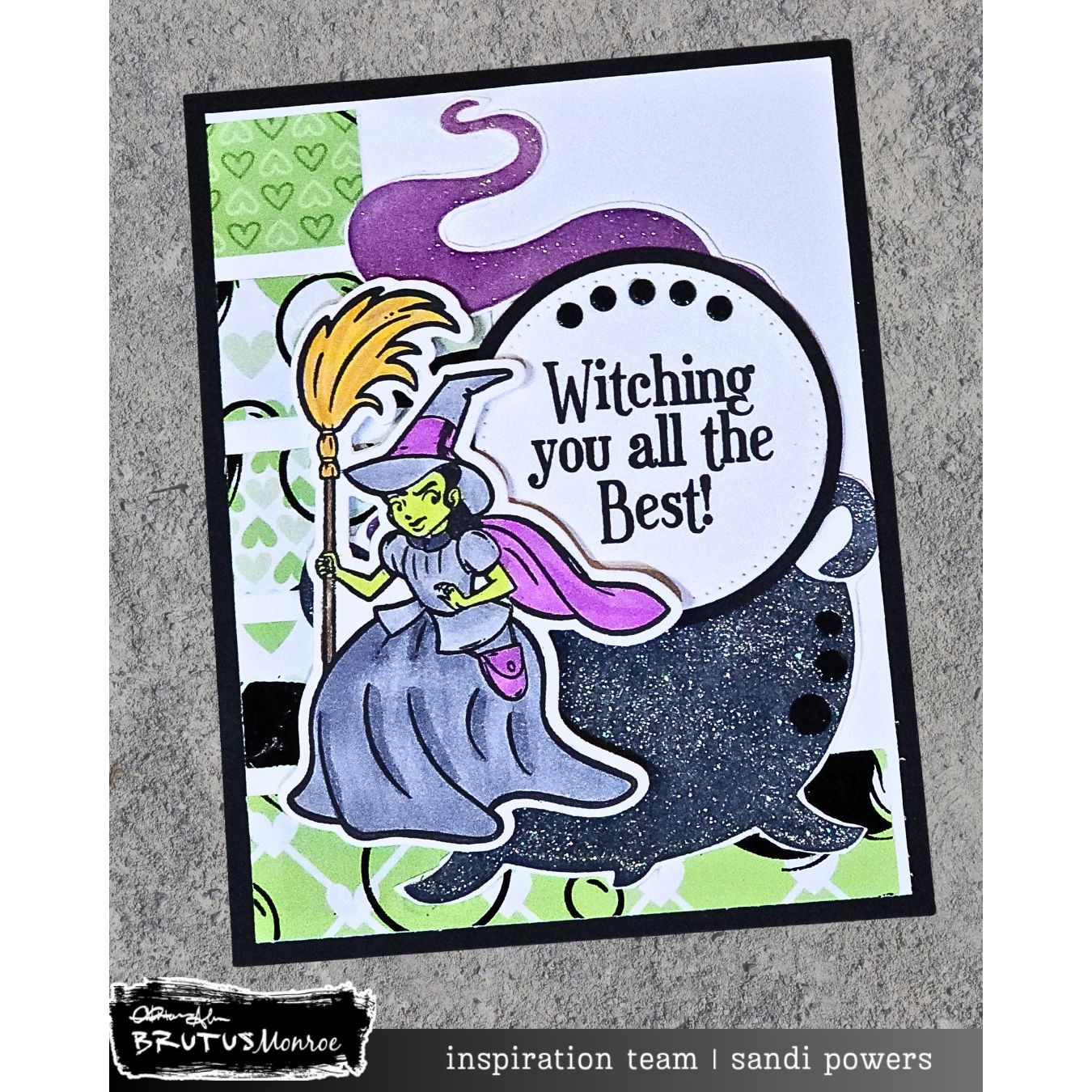 Brutus Monroe Bubbles and Broomsticks DuoFoil Washi Sheets bru1775 witching