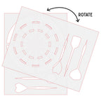 Brutus Monroe Bullseye A2 Layering Stencils bru9893 darts