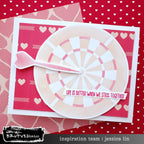 Brutus Monroe Bullseye A2 Layering Stencils bru9893 hearts