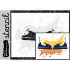 Brutus Monroe Bumper Cars A2 Layering Stencils bru5296