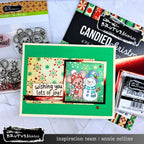 Brutus Monroe Candied Christmas 6x6 Paper Pad bru9374 gold trim frame mouse with snowman christmas card annie collins