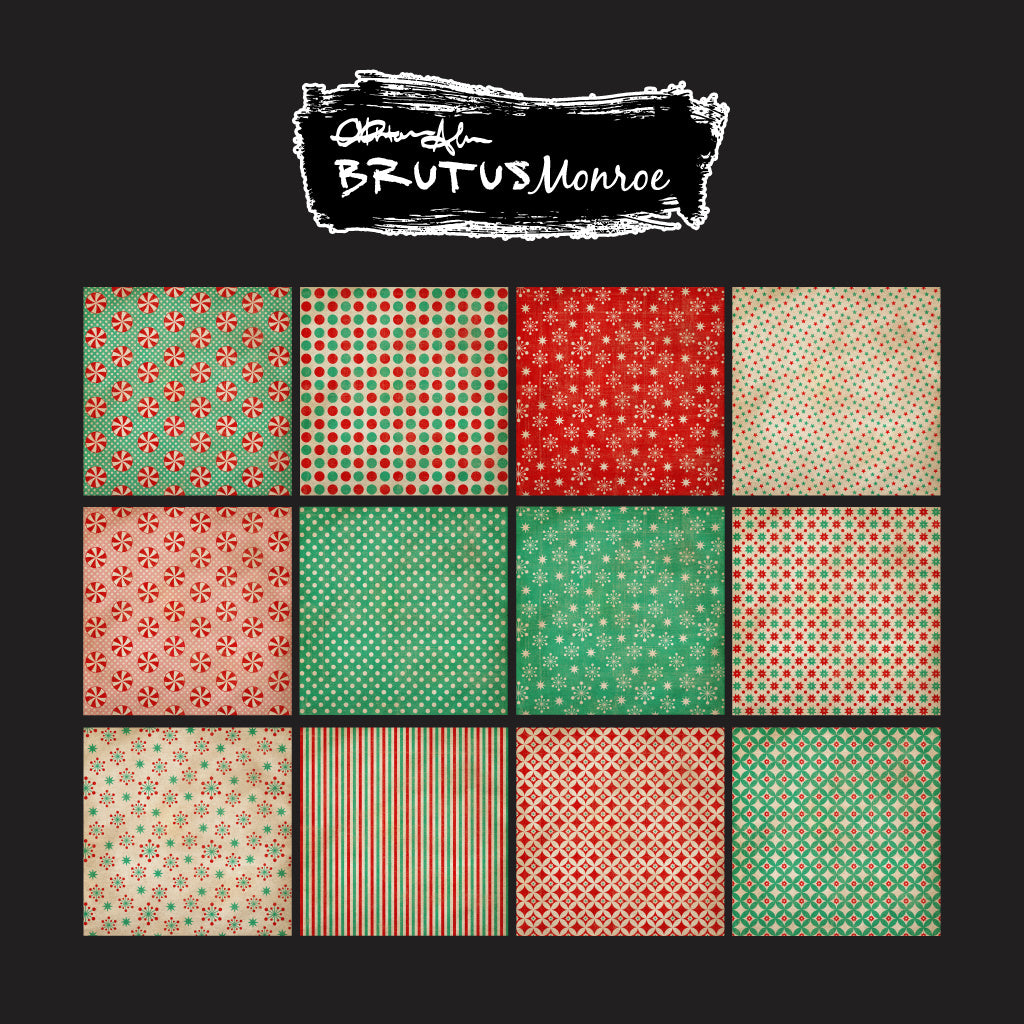 Brutus Monroe Candied Christmas 6x6 Paper Pad bru9374 sheets