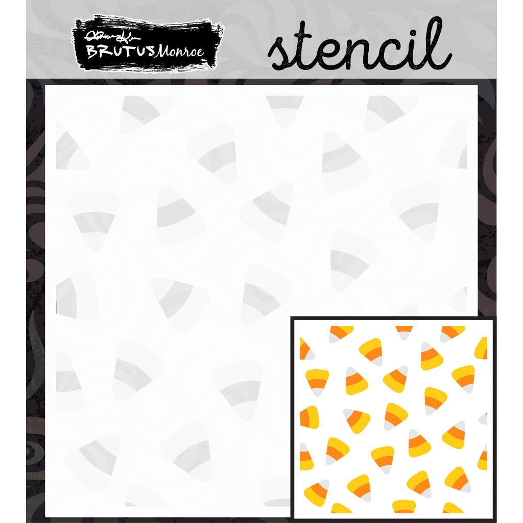 Brutus Monroe Candy Corn 6x6 Layering Stencils bru5141-2