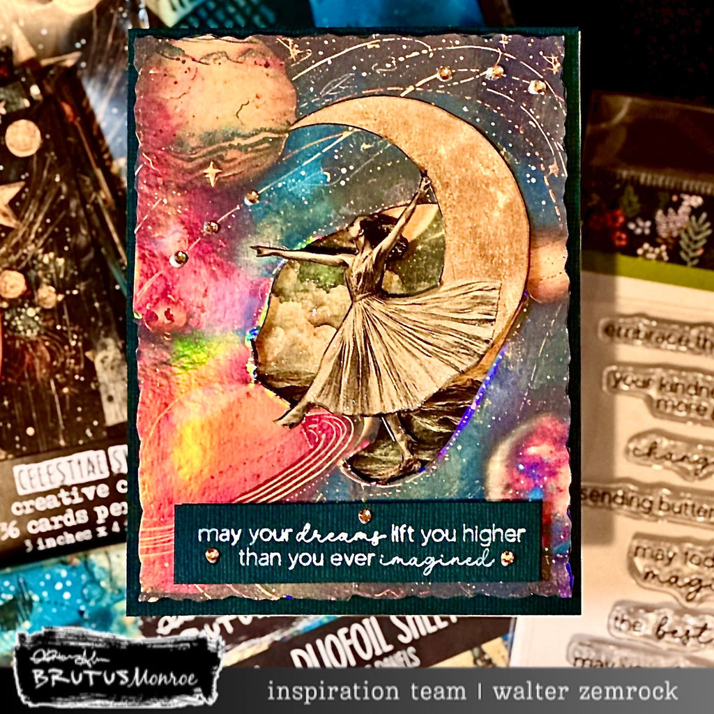 Brutus Monroe Celestial Skies Creative Cards bru0234 moon