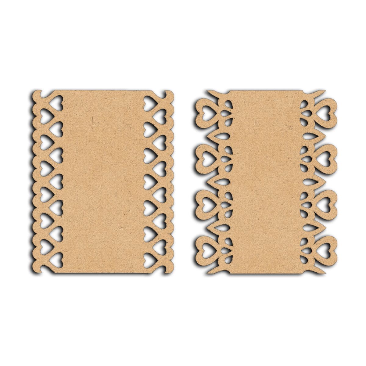 Brutus Monroe Chipboard Valentine Borders bru6055
