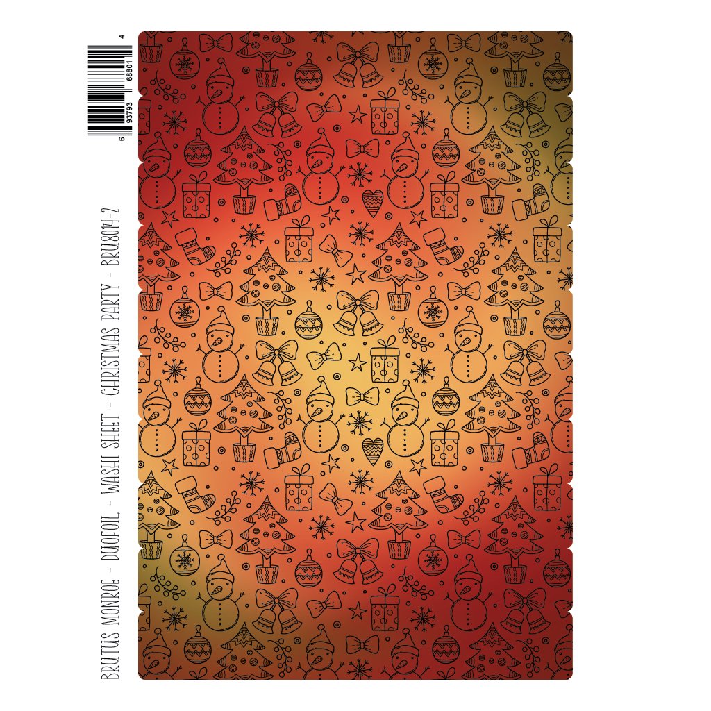 Brutus Monroe Christmas Party DuoFoil Washi Sheets bru8014-2