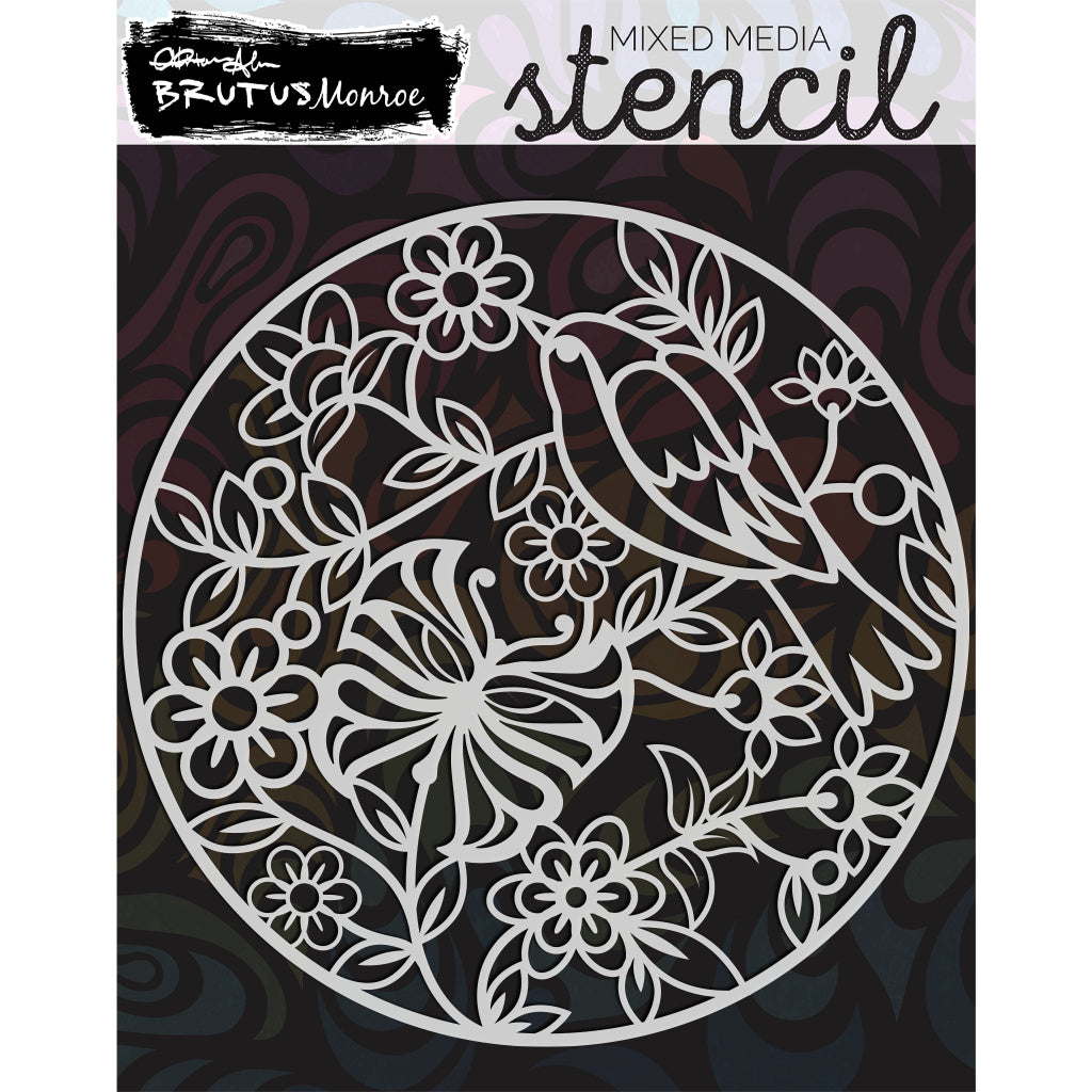 Brutus Monroe Circle of Life Mixed Media Stencil bru6397-2
