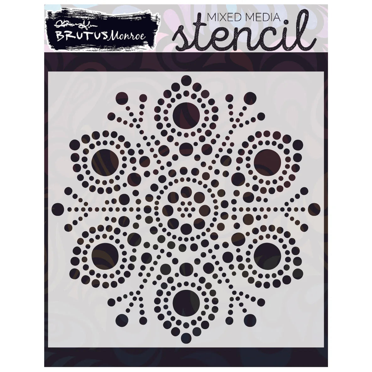 Brutus Monroe Circleflake 6x6 Stencil bru3955