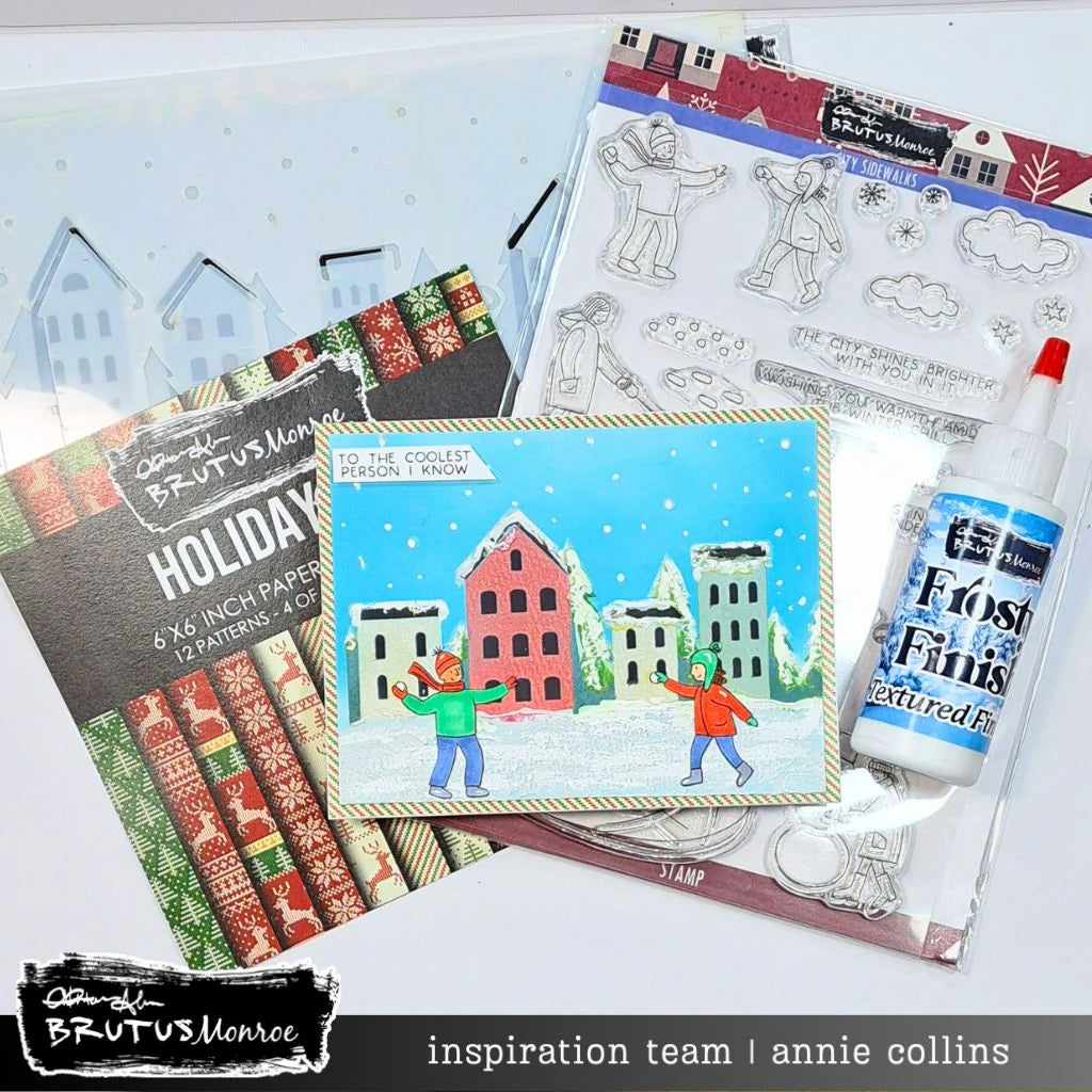 Brutus Monroe City Sidewalks Clear Stamp Set bru6370-2 skating